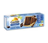 Gerblé Sans Sucres Ajoutés, Biscuits Choco Fondant Noir, 12 biscuits, 126 g, 190670