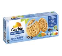 Gerblé sans Sucres Sablé Orange Pépites de Chocolat 132g