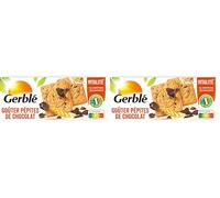 Gerblé Vitalité, Biscuit Goûter Pépites de Chocolat, Sans huile de palme, 3 Sachets Individuels, 12 biscuits, 3070 (Lot de 2)
