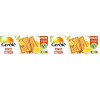 Gerblé Vitalité, Biscuit Pavot Citron, Sans Huile de Palme, 4 Sachets Individuels, 16 Biscuits, 200 g, 193575 (Lot de 2)