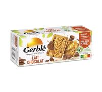 Gerblé Vitalité, Biscuits Lait Chocolat, Source de Magnesium, Sans huile de palme, 15 biscuits, 172g