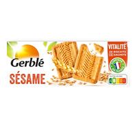 Gerblé Vitalité,Biscuits Sésame,Allégés en sucres, Sans huile de palme, 4 Pochons de 5 - 20 biscuits, 230g
