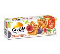 Gerblé Vitalité, Biscuits Soja Figues, Allégés en sucres, Sans huile de palme, Lot de 6 boîtes de 20 biscuits, 230g