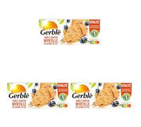 Gerblé Vitalité Sablés Myrtille Germe de Riz - Saveur fruitée, texture sablée, allégés en sucres, sans huile de palme, 140g (Lot de 3)