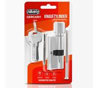 GERCAR Cylindre de serrure profilé 30/30 - Avec 5 clés - Individuelles - Longueur : 60 mm - A : 30 - B : 30 - Lot de 1.