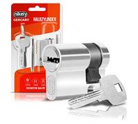 GERCAR Demi-cylindre 10/30 Cylindre de profil Cylindre de fermeture Serrure à cylindre Serrure de porte - incl. 5 clés - Individuel - Longueur : 40mm, A:10 B:30-Ensemble de 1