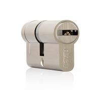 GERCAR Pro 4x cylindre serrure/barillet de porte profilé ou à bouton MIX 60/70/80/90 mm - combinaison libre de cylindres de tailles différentes avec la même clé - avec 20 clés - système OKS