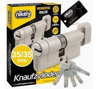 GERCAR Pro+ DIY MIX Système de verrouillage Cylindres de serrure à bouton à fermeture identique avec fonction N+G, 35/35, 70 mm - Cylindres de serrure combinables selon vos souhaits, serrure de porte