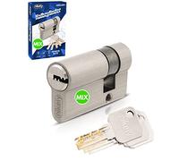 GERCAR Système de fermeture Pro DIY MIX Demi-cylindre 30/10 - Serrure à cylindre 40 mm - A : 30 B : 10 - À assembler soi-même avec une clé