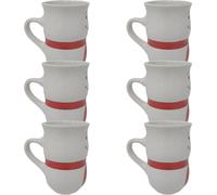 Gerd van Well Gobelet à vin chaud Bonhomme de neige avec motif 200ml pack de 6