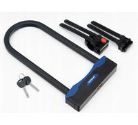 Gerda ULTRA STRONG PLUS U-Lock Antivol De Vélo, Noir, avec Poignée, 32x10x4 cm, Acier Trempé