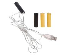 Gereiny Adaptateur d'alimentation pour éliminateurs de Piles AA remplace Les Piles AA pour lumières LED, Horloge électrique, lumières d'arbre de Noël