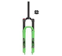 Gerenecic Fourche à Suspension pour vélo, VTT, fourches à Suspension 26, 27, 5, 29, Fourche pneumatique, débattement 120 mm, 1, 1,8, Droite, Verrouillage Manuel