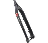 Gerenecic Fourche Rigide VTT 27,5/29 Pouces en Fibre de Carbone, Frein à Disque, Fourche Avant de vélo de Montagne, axe traversant ultraléger 15 x 100 mm, Tube Conique sans Filetage 1-1/8 po