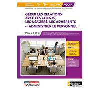 Gérer les relations avec les clients, les usagers, les adhérents et administrer le personnel - Pôles 1 et 3 - 1re/Tle Bac Pro AGOrA