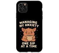Gérer Mon anxiété One Sip at a Time Kawaii Art Coque pour iPhone 11 Pro Max