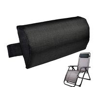 Gereton Coussin Repose Tete pour Fauteuil, Oreiller de Chaise Longue, Coussin d'appui-tête Amovible, Oreiller de tête de Chaise Longue d'extérieur, 37x17cm