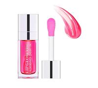 Gereton Lip Glow Oil, Huile pour Les Lèvres Hydratante, Formule Non Collante, Brillance Subtile avec Rouge À Lèvres Liquide Teinté Transparent, Retient L'humidité pour Éviter Les Lèvres Gercées, 6 ML