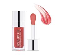 Gereton Lip Glow Oil, Huile pour Les Lèvres Hydratante, Formule Non Collante, Brillance Subtile avec Rouge À Lèvres Liquide Teinté Transparent, Retient L'humidité pour Éviter Les Lèvres Gercées, 6 ML