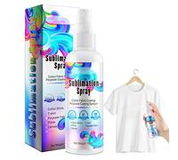 Gereton Revêtement par Sublimation 100 ML, Revêtement par Sublimation pour Tissu en Coton Et Polyester, Y Compris Les Mélanges Coton/Polyester, T-Shirts, Oreille, Sac en Toile