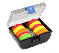 Gérez vos lignes sans effort en utilisant ce kit de 10 goupilles d'enroulement en mousse EVA (boucle bleue)