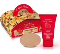 Gerg-, Panettone - Crème Nourrissante Pour Les Mains À L'huile D'amande Douce, À La Vitamine C Et À La Vitamine E 50 Ml + Savon Végétal Solide Pour Les Mains 75 Gr, Coffret Idéal Pour Les Femmes
