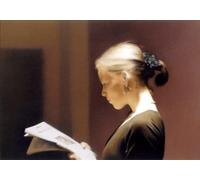 Gerhard Richter Lesende Reading 1994 - Impression sur toile sur cadre en bois - Image parfaite pour décoration murale