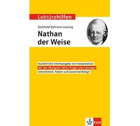 Gerhard Sedding Klett Lektürehilfen Gotthold Ephraim Lessing, Nathan der (Poche)