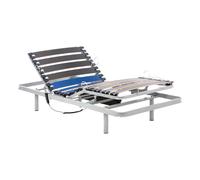 Geriafy Cadre de lit Simple électrique réglable 0,9 m | Base inclinable à 4 Sections, Moteur Silencieux | Télécommande Filaire | Barres de Maintien de Matelas incluses