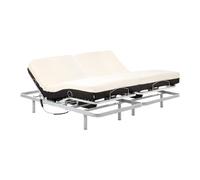 Geriafy - Lit Double Électrique 180x190 cm avec 2 Sommiers Indépendants | Matelas Mémoire de Forme avec Housse Coton Respirante