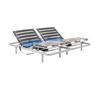 Geriafy - Lit Électrique 2 Personnes 160x190 cm | Sommier Renforcé à Lattes en Hêtre | Réglable avec Télécommande Filaire