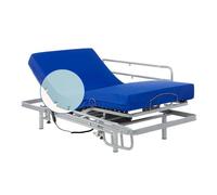 Geriafy - Lit Électrique 90x190 cm avec Matelas Professional HR et Barres de Lit Rabattables | Sommier Électrique 4 Plans