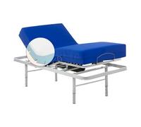 Geriafy - Lit Électrique à Hauteur Réglable 90x190 cm avec Matelas à Mémoire de Forme Professional V6 | 20 cm de Confort | Housse Imperméable | Télécommande sans Fil