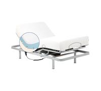 Geriafy - Lit Électrique avec Matelas Mémoire de Forme et Housse Tencel | Tissu Respirant et Doux (90x190 cm)