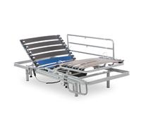 Geriafy - Lit Électrique Renforcé | Barres de Lit Rabattables Résistantes (105x190, Contrôle par Câble + Barres)