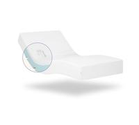 Geriafy - Matelas viscoélastique 90x190 | 20 cm d'épaisseur | Tissu Frais et Doux | Convient aux Lits électriques, Blanc