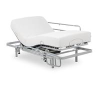 Geriafy - Pack Lit Électrique Renforcé avec Matelas Viscoélastique de 20 cm Tencel | Tissu Frais et Doux | Barres de Lit Rabattables (80x190 cm, Télécommande)