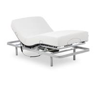 Geriafy - Pack Lit Électrique Renforcé avec Matelas Viscoélastique de 20 cm Tencel | Tissu Frais et Doux (90x200 cm, Contrôle par câble)