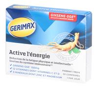 Gerimax Active l'Énergie Comprimé(S) 30 pc(s)