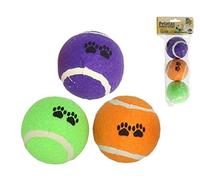 Gerimport Balle pour animaux de compagnie Lot de 3 unités 6 cm