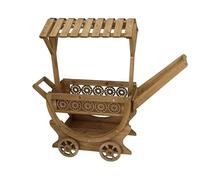 Gerimport Étagère chariot modèle Sonia couleur marron 90 x 29 x 80 cm