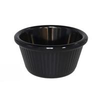 Gerimport Ramequin en mélamine noire 8,4 cm pour sauces et desserts pack de 1 unité