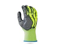 Gerin Gants De Sécurité Protection Coupure | Protège Contre Les Risques Mécaniques | Démolition & Travaux Lourds | Protection Supérieure Contre Les Chocs | Tactile | Jaune/Noir | A L'Unité