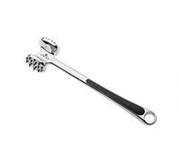 Gerlach 1760 Attendrisseurs À Viande Marteau À Viande En Zinc Chromé Avec Double Surface Poignée Antidérapante Ergonomique Pour Steak Poulet Porc Solid