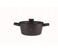 Gerlach 1760 Faitout Ø24 cm Tous Feux Dont Induction Revêtement Antiadhésif Ilag Xera Dur 2 Ceramic Couvercle En Verre Granitex