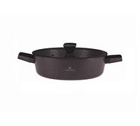 Gerlach 1760 Faitout Ø28 cm Tous Feux Dont Induction Couvercle En Verre Revêtement Antiadhésif Ilag Xera Dur 2 Ceramic Granitex