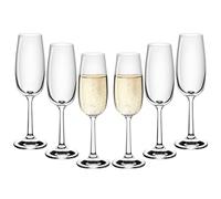 Gerlach 1760 Flow - Lot de 6 flûtes à champagne - 175 ml - Passe au lave-vaisselle - Transparent