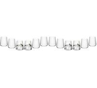 Gerlach 1760 Lot de 12 verres à boire 430 ml Verres à eau Verres à cocktail Verres à jus Verre à dessert Passe au lave-vaisselle Moderne