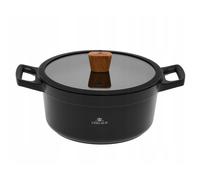 Gerlach 1760 Natur Casserole De Induction Couvercle Céramique Fond Céramique De Trois Couches Pour Cuisinière De Gaz, Cuisinière Électrique De Céramique, 24 cm