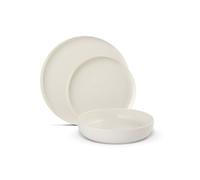 Gerlach 1760 Service de Table - Vaisselle 18 Pièces pour 6 Personnes - Assiettes et Bols en Porcelaine - Flow New